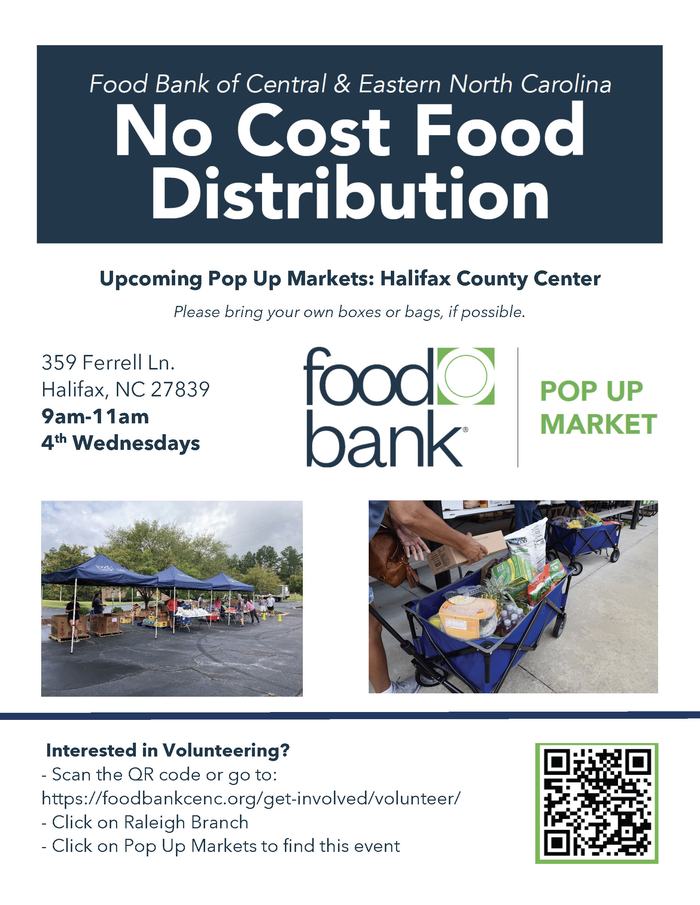 No Cost Food Distribution