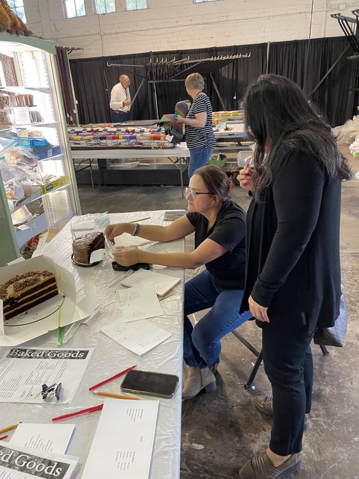 Paula and Lisa judging at the state fair