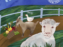 Promotional image of a sheep looking at the audience with a goat and a goose in the background.