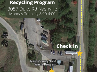 Map showing Pesticide Container Recycling Program at 3057 Duke Rd Nashville, Mon-Tue 8:00-4:00