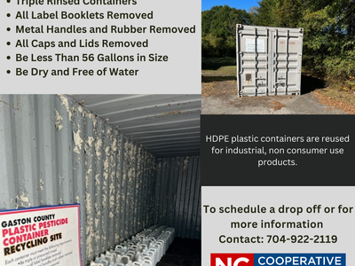 flier with pesticide recycling information