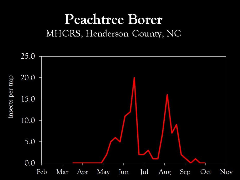 Chart showing insect population trends