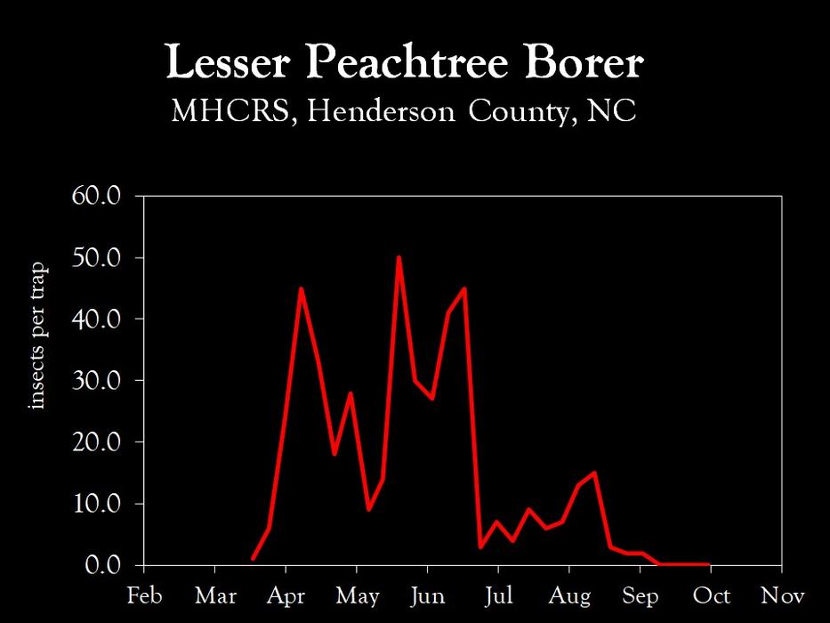 Chart showing insect population trends