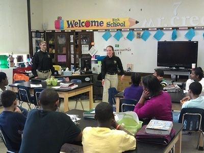 FFA Students teaching a younger class