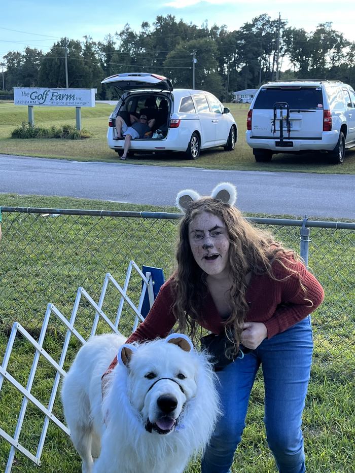 Anna M. with Albus