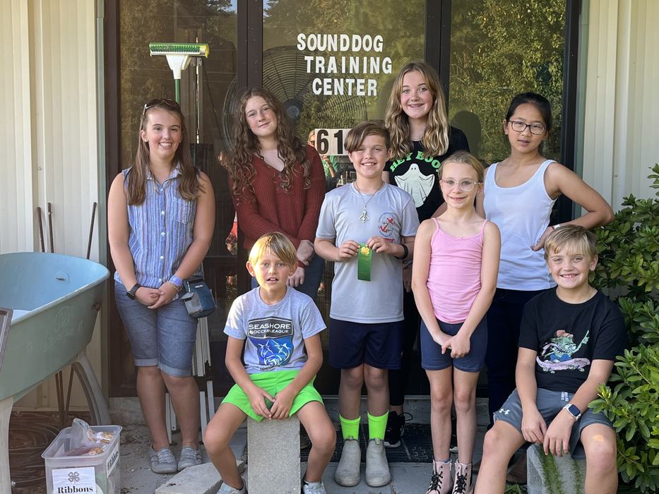 Youth who participated in the Dog Show 