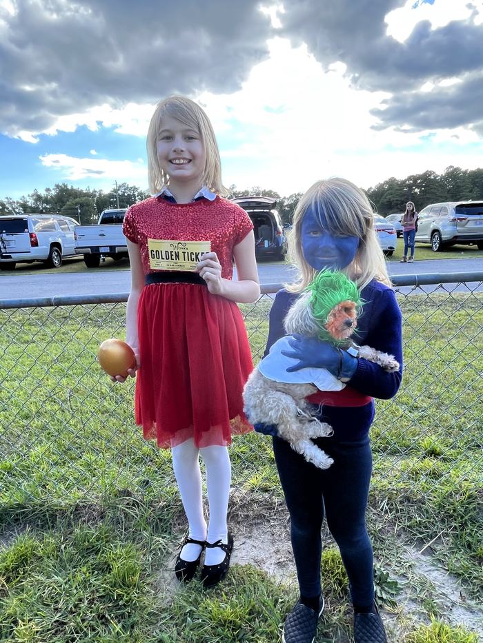 Nicole and Elise M. with Luna