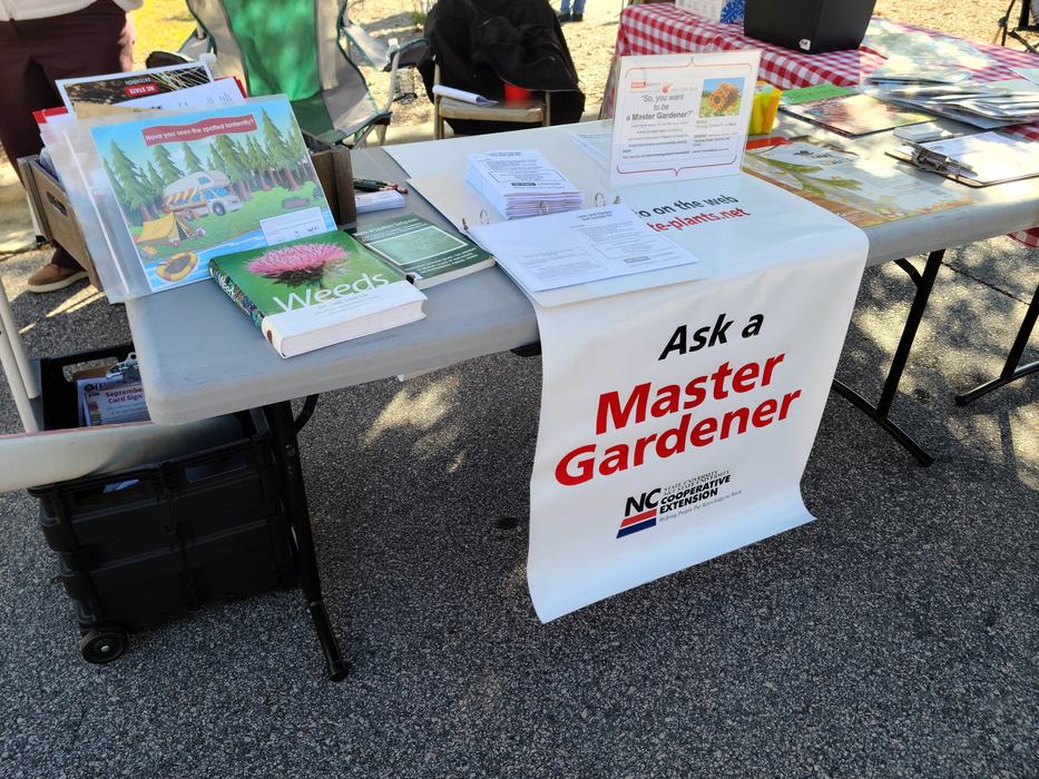 Ask a Master Gardener Table