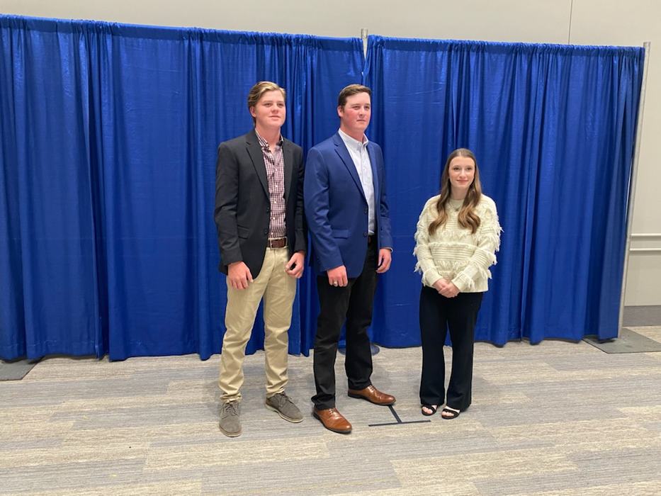 three 4-h youth winners of poultry cookery events