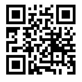 Black QR code on white background