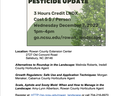 Landscape Pesticide Update with 3 hours of CEUs