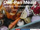 Roasted chicken with vegetables; "One-Pan Meals" — Thursdays Jan 12–Feb 2, 5–6:30 pm