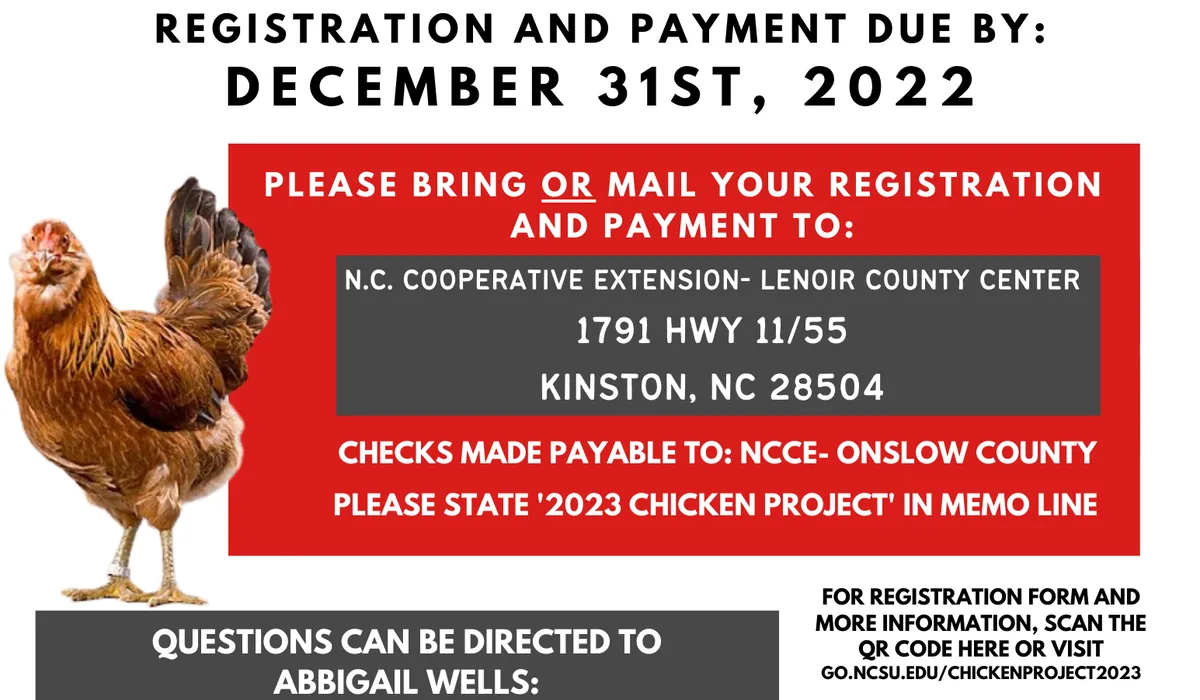 Coastal Plains Chicken Project 2023 - Lenoir County Center | N.C ...