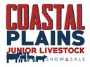 Coastal Plains Junior Livestock Show & Sale logo with cattle, sheep, and pig silhouettes