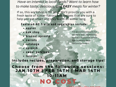 Cooking with Winter Fruits and Vegetables Flier