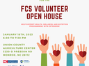 Volunteer Open House Graphic Showcasing Hearts And Hands