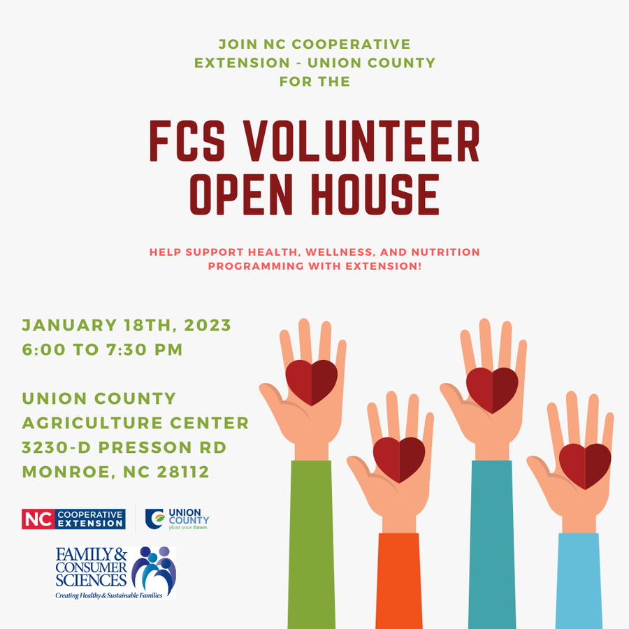 Volunteer Open House Graphic Showcasing Hearts And Hands