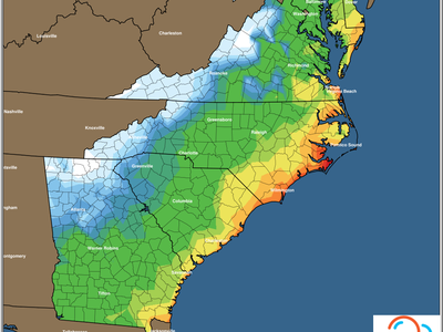 East Coast Min Temperature Forecast Friday 12/23/2022