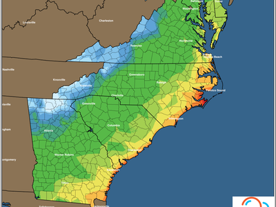  East Coast Min Temperature Forecast Friday 12/23/2022 