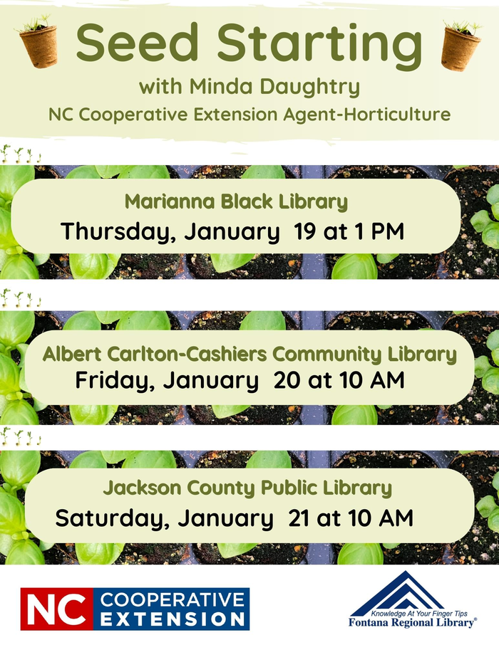 Seed Starting with Minda Daughtry Nc Cooperative Extension Agent - Horticulture