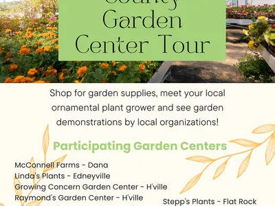 garden center tour 2023 poster