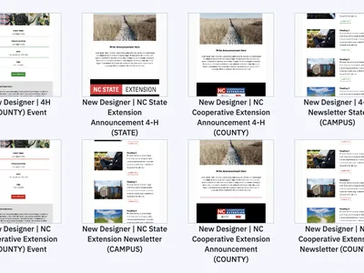 ActiveCampaign Email Designer Template Thumnails