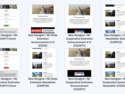 ActiveCampaign Email Designer Template Thumnails