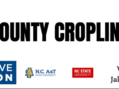 COUNTY CROPLINE — Winter 2023; NC Cooperative Extension logo; Washington County, Jalynne Ward, Ag Agent