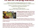 What you Need to Know to Sell at Varying Markets