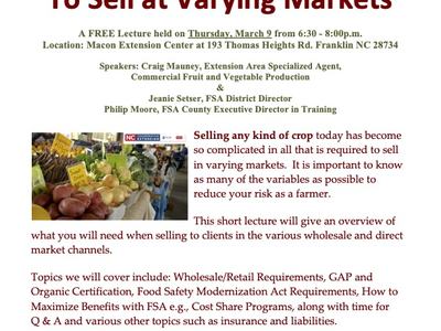 What you Need to Know to Sell at Varying Markets