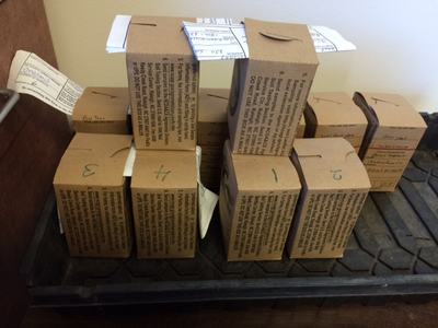 boxed up samples