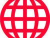 Image of a internet symbol which is a circle with 3 curved vertical lines and three horizontal lines