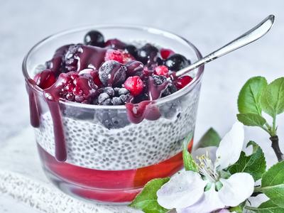 chia seed fruit cup