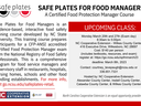 image of safe plates flyer for march event