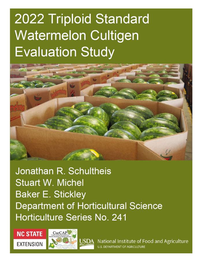 Cover photo for 2022 Triploid Standard Watermelon Cultigen Study