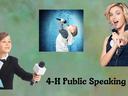 4H Public Speaking kids singing with microphones