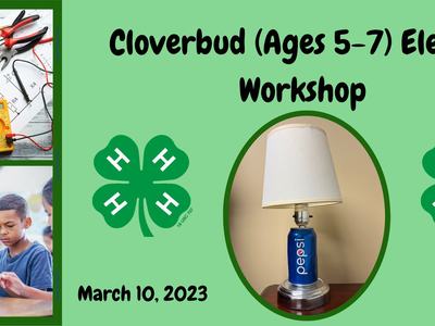Cloverbud (Ages 5-7) Electric Workshop March 10, 2023