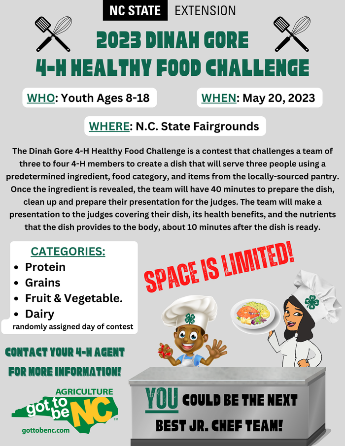 Dinah Gore 4-H Food Challenge