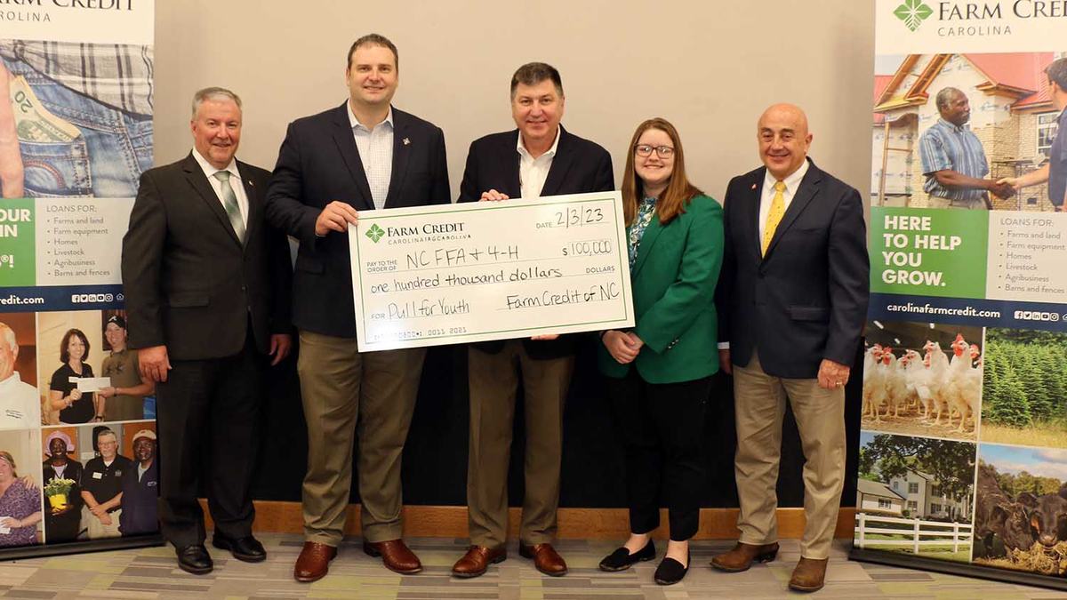 4-H and FFA youth development NC State Extension fundraiser Pull for Youth Farm Credit Associations of North Carolina