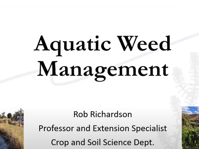 program - Aquatic Weed Management