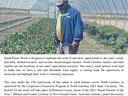 Man inspecting crops inside a greenhouse; header text "Small Farms Week March 27–31, 2023"