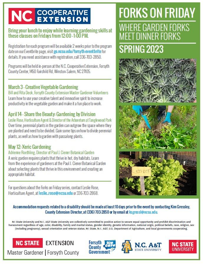 2023 spring Forks on Friday flyer photo