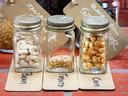 Seeds in jars.