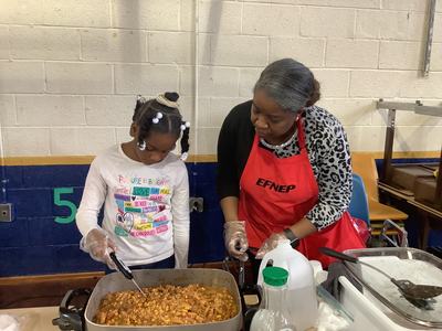 Lynnell with youth participant