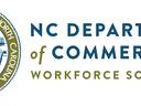 North Carolina state seal next to text "NC Department of Commerce Workforce Solutions"