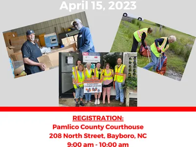 Flyer for April 2023 Pamlico Clean Sweep