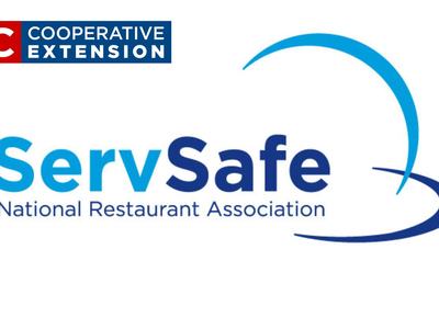 ServSafe food managers logo with NC Cooperative extension logo