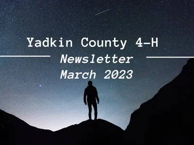 Yadkin County 4-H Newsletter cover for March