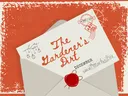 Red background with cream envelope with the words The Gardener's Dirt