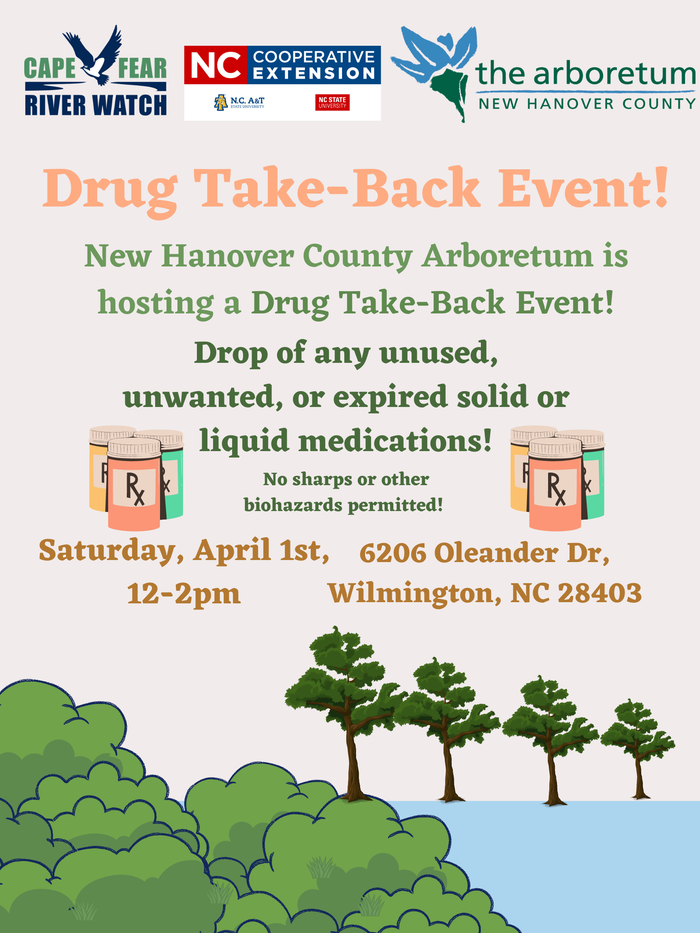 flyer about prescription drug disposal event